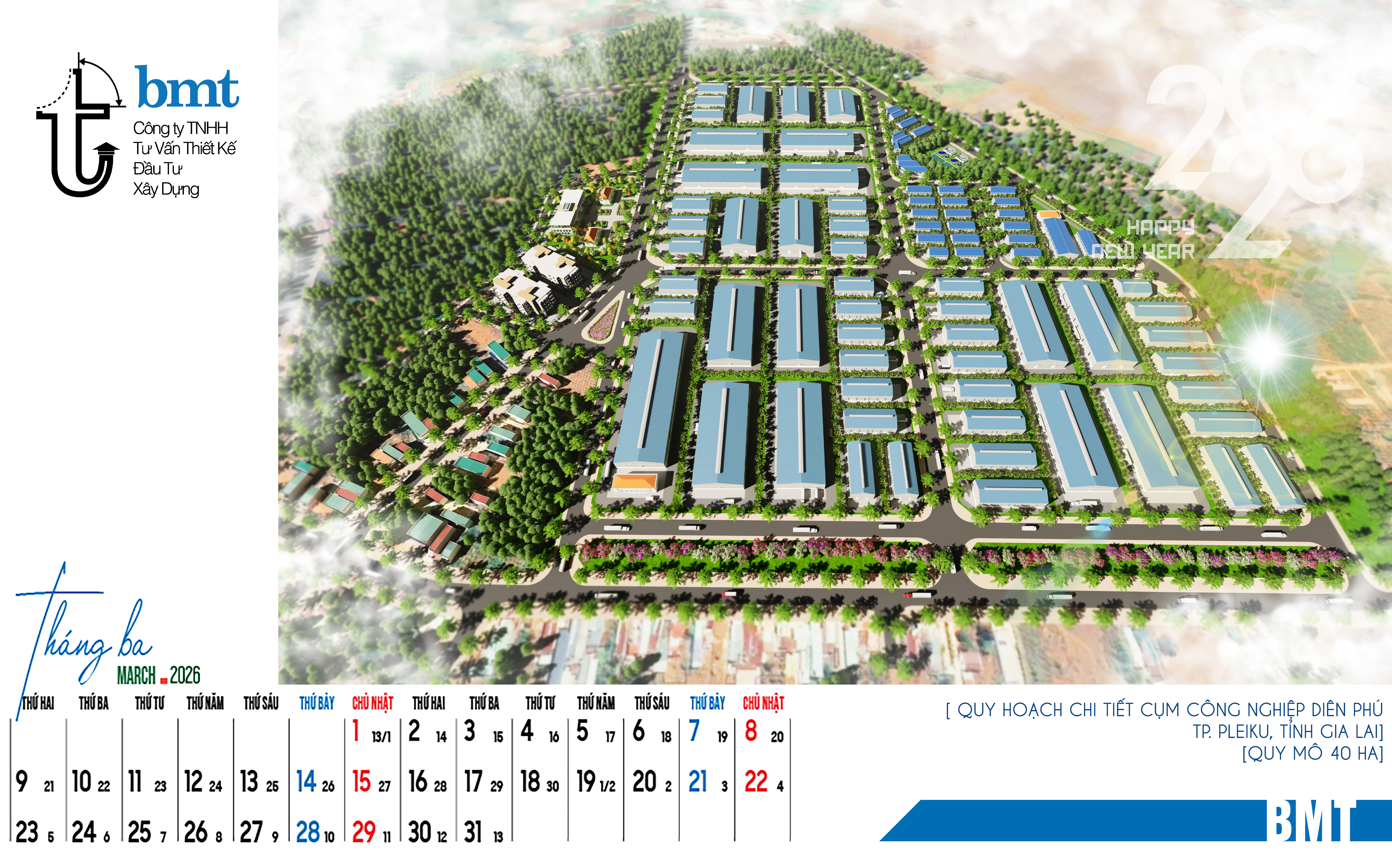 QHCT CỤM CÔNG NGHIỆP DIÊN PHÚ, TP.PLEIKU  - 40HA