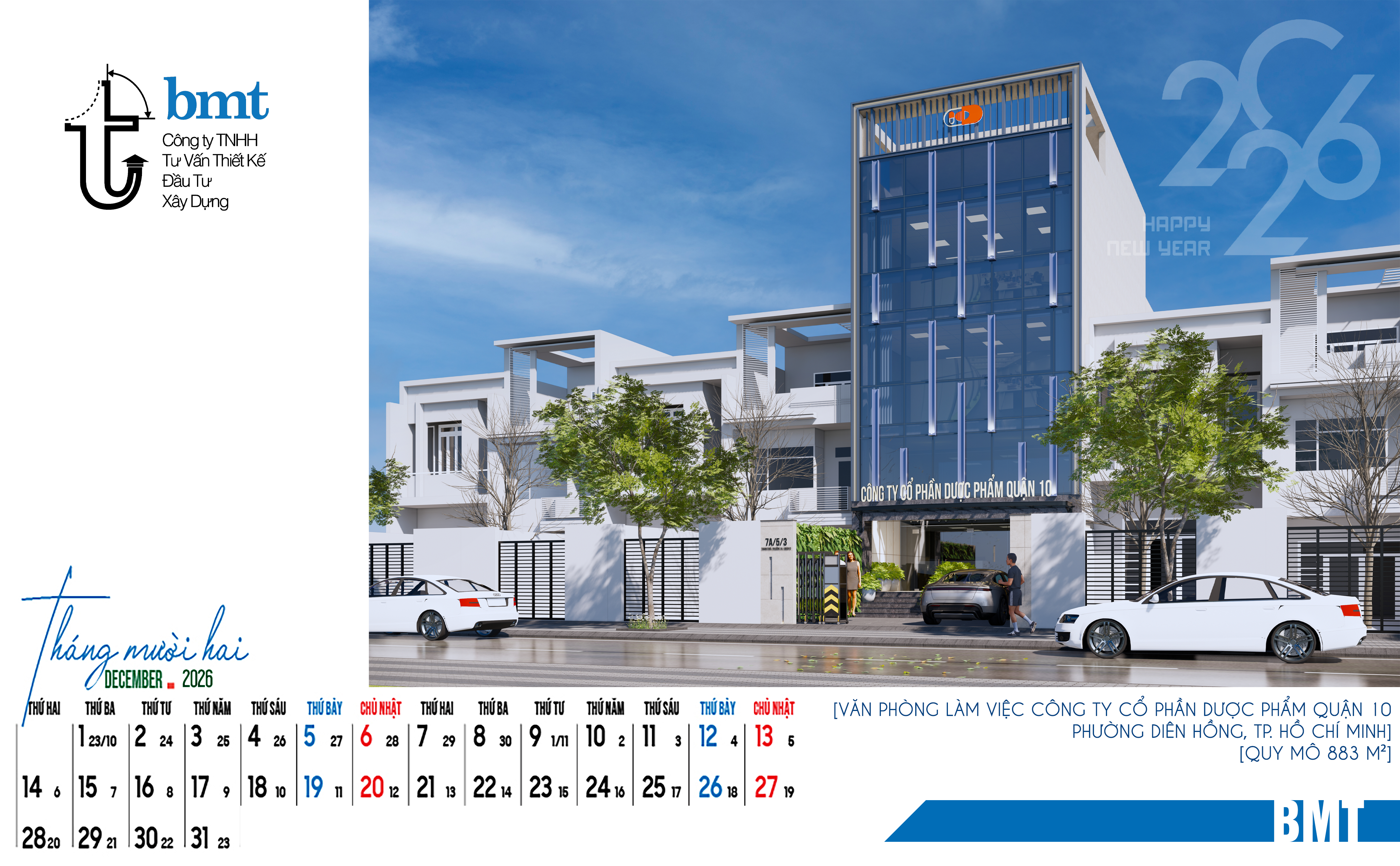 THIẾT KẾ VĂN PHÒNG CÔNG TY CP DƯỢC PHẨM QUẬN 10, TP.HCM - 883 M2